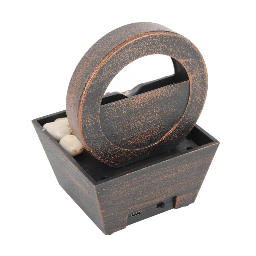 USB настольный фонтан со светодиодной подсветкой декоративный настольный фонтан-водопад для дома