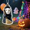 2 шт. Подвеска Ужас Привидение 2D Акриловый Шарм для Сумки Привидение с Метлой Хэллоуин Украшение для Брелока Автомобиля