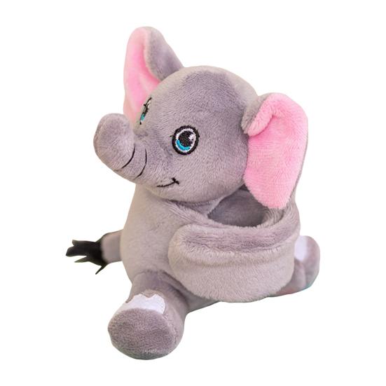 Stuffed Animals Slap Bracelets for Kids Plush Cartoon Giraffe Turtle Koala Elephant Doll Bracelet Wristband Slap Circle Toy for Girls Boys