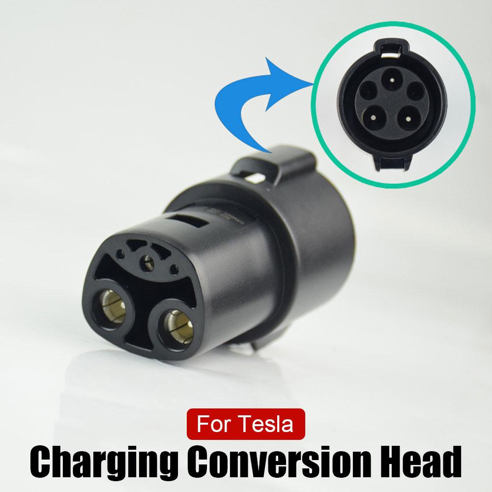 Адаптер зарядного устройства для электромобиля Разъем для зарядки электромобиля для Tesla Model XY 3 S SAE J1772 Type 1 к адаптеру для Tesla EVSE