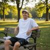Nike Мужская спортивная футболка с коротким рукавом и круглым вырезом, повседневная, белая, HJ0581100