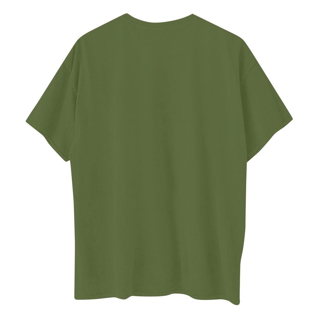 Women's Fashion Casual Printed Short Sleeve Round Neck Pullover Tops