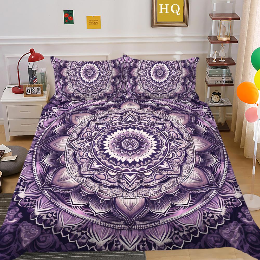 3D Mandala Printing Comforter Cover Set Double Size Polyester Duvet Cover Fashion Highend Home Bedclothes
