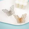Elegant Butterfly Hair Claw Clip With Dazzling Rhinestones For Women Securely Hold Metal Hairpin Accessory