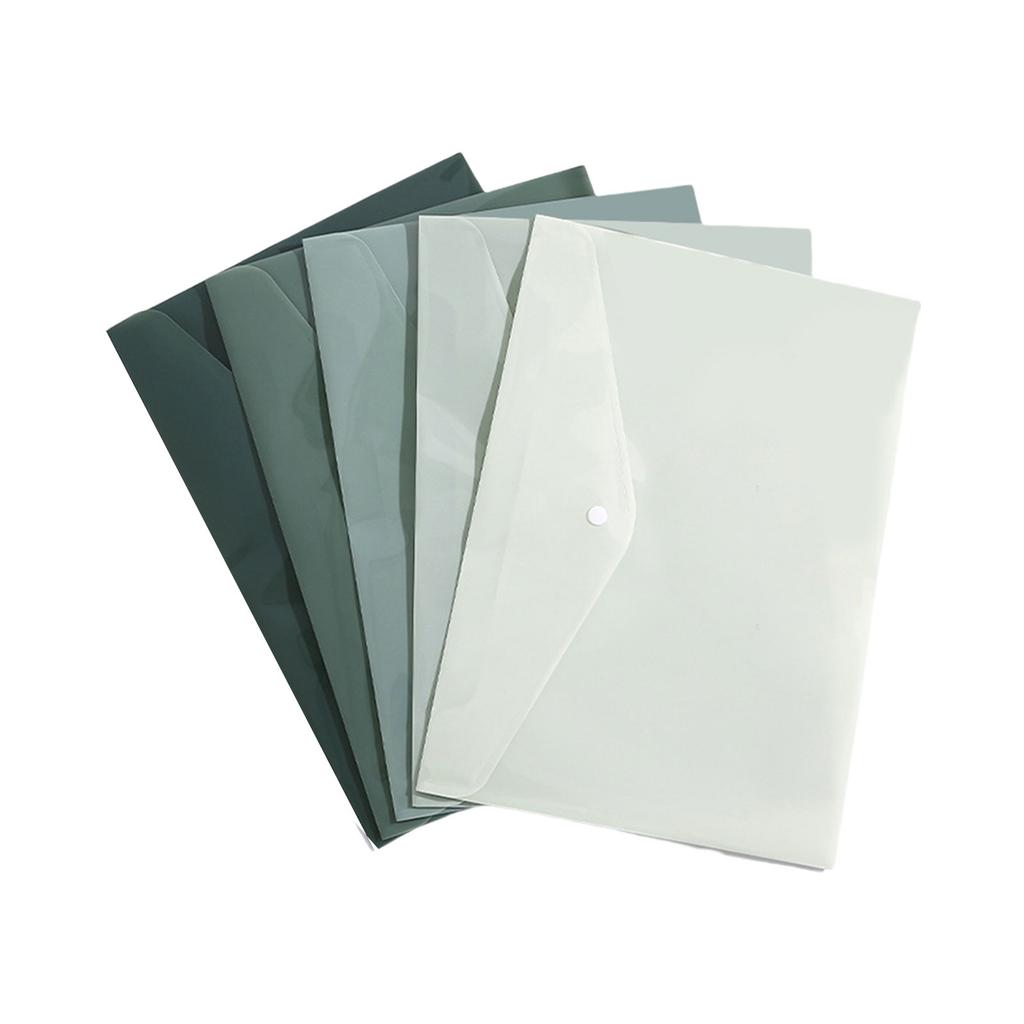 Snap Button Closure File Bag File Envelope Water Resistant Document Pouches Letter Size File Folder Hold 50 Sheets