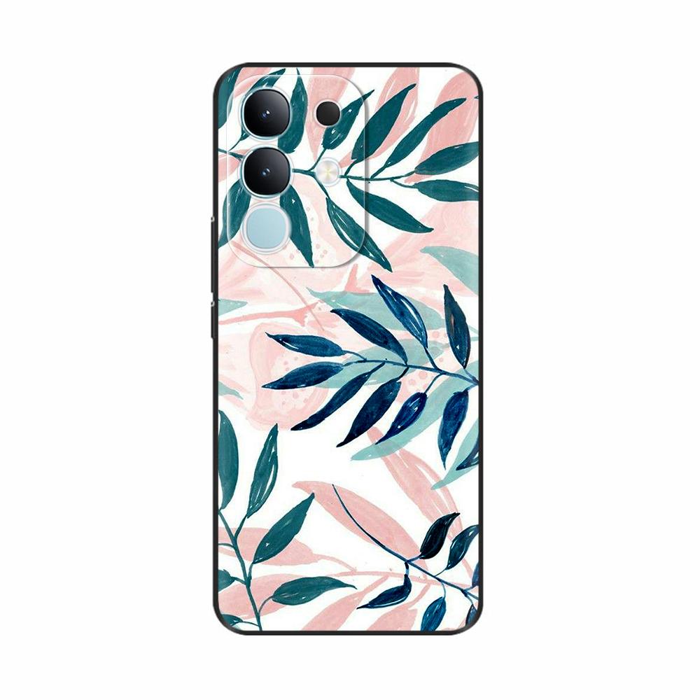 Чехол-крышка для Vivo Y29 4G 2025 Милые Цветы Мягкий Силикон Capa Чехлы для Телефона Для Vivo Y29 4G Чехол Мультяшные Ударопрочные Сумки Coque