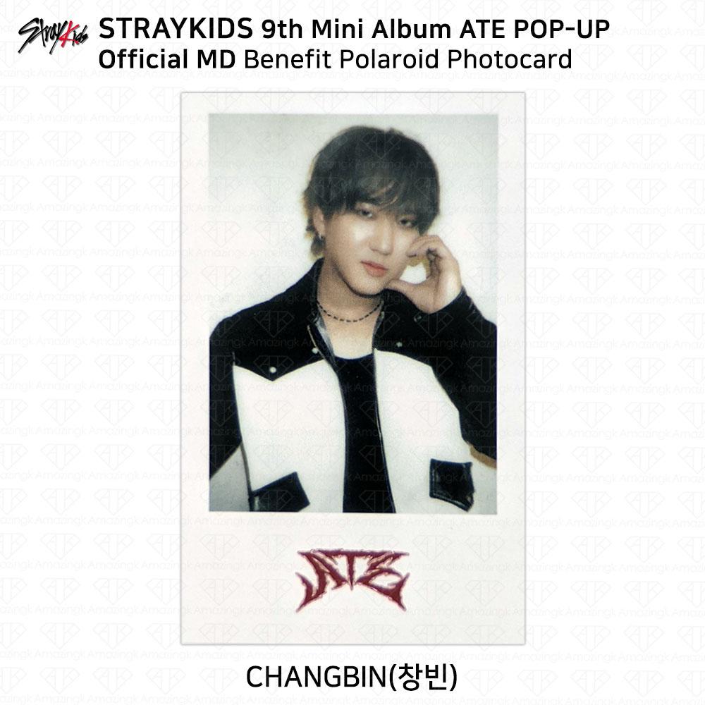 Stray Kids 9th Mini Album ATE POP-UP MD Benefit Polaroid Photocard KPOP K-POP