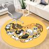 1pc Cat Love Office Round Area Rug,  Mat Suitable For Office, Under Office Chairs Bedroom Living Room Home Decor, Room Deco