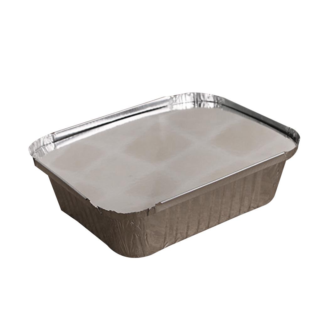Pack of 10 Aluminum Foil Pans Take-out Containers Large Capacity Food Container Baking Plate Home Tools Single-use Pan