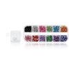 Nail Art Tool Kit Set with Drawing Brushes, Dotting Pen, Glitter Sequins, Professional Manicure DIY Nail Decoration Set