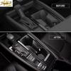 Black Steel Inner Gear Shift Panel Frame Cover Trim For Honda Accord 23-24 New