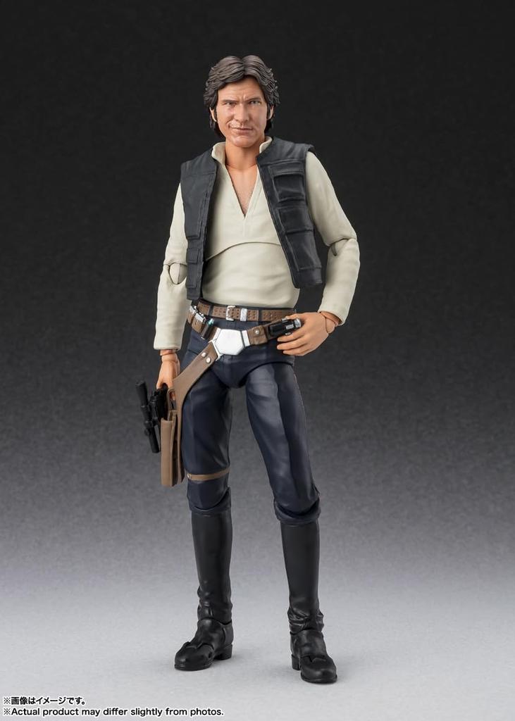 BANDAI SPIRITS S.H.Figuarts Star Wars Episode IV: A New Hope Han Solo - Classic Ver. - (STAR WARS: A New Hope) Approximately 150mm PVC & ABS