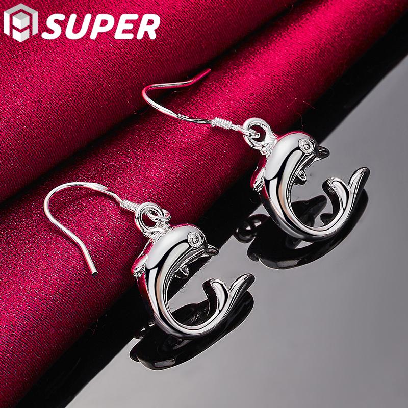 Ювелирные изделия из стерлингового серебра 925 пробы с дельфинами