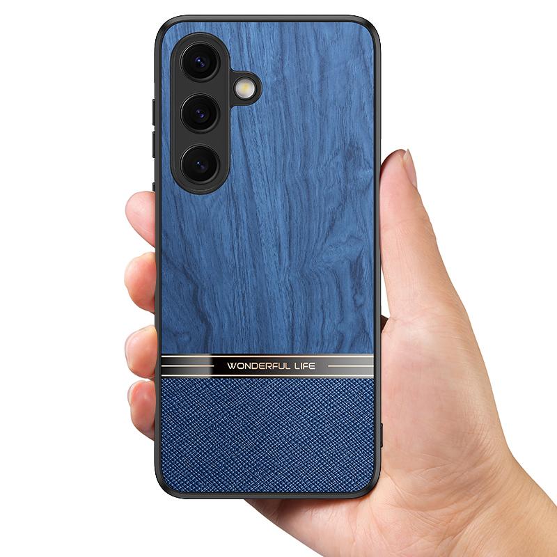 Деловой кожаный противоударный чехол для Samsung Galaxy S25 Ultra S24 S23 Plus S22 S21 A16 A55 A25 A15 A35 Защита объектива Мягкая матовая задняя крышка