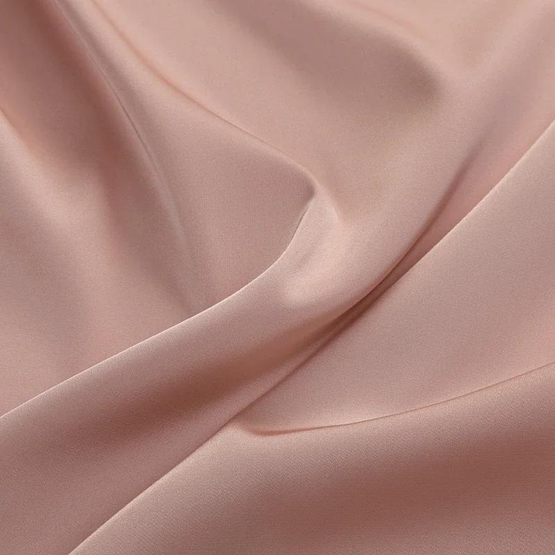 100x125 см Ice Sensitive Тонкая эластичная матовая атласная ткань Атласное платье Камзол Рубашка Пижама Ципао Ткань для дизайна одежды