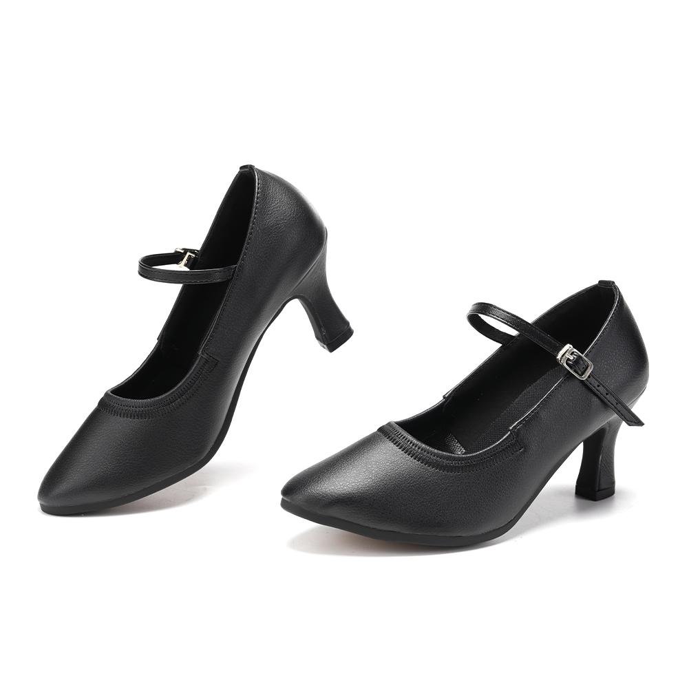 Удобная обувь для бальных танцев на осень, латиноамериканские танцы, танго, современный вальс, обувь для женщин с резиновой подошвой, каблук 7 см