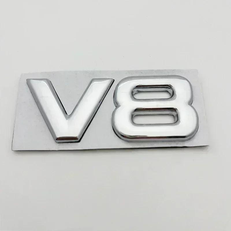 3D Металлическая эмблема V6 V8, эмблема двигателя автомобиля, наклейки, декоративные наклейки для Toyota BMW Benz Honda Mazda, автоаксессуары