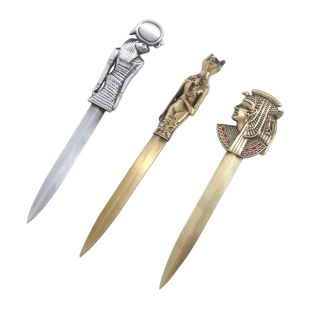 Egyptian Pyramid Pharaoh Envelope Opener DIY Crafts Tool Letter Opening Tool Express Opener Ancient Retro Cutting Supplies