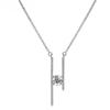 D Color 1CT H-shaped Moissanite Pendant Necklace For Women S925 Sterling Silver Luxury Diamond Neck Chain Jewelry Gifts