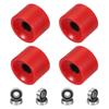 PATIKIL 1 Set 70mm Skateboard Wheels 78A Hardness Street Wheels PU Cruiser Wheels with 608RS Bearings for Skateboard Replacement Red
