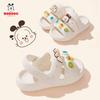 Children's Slippers with Light Soles and Adjustable Sandals for Men, Women and Children Wear Two Shoes.