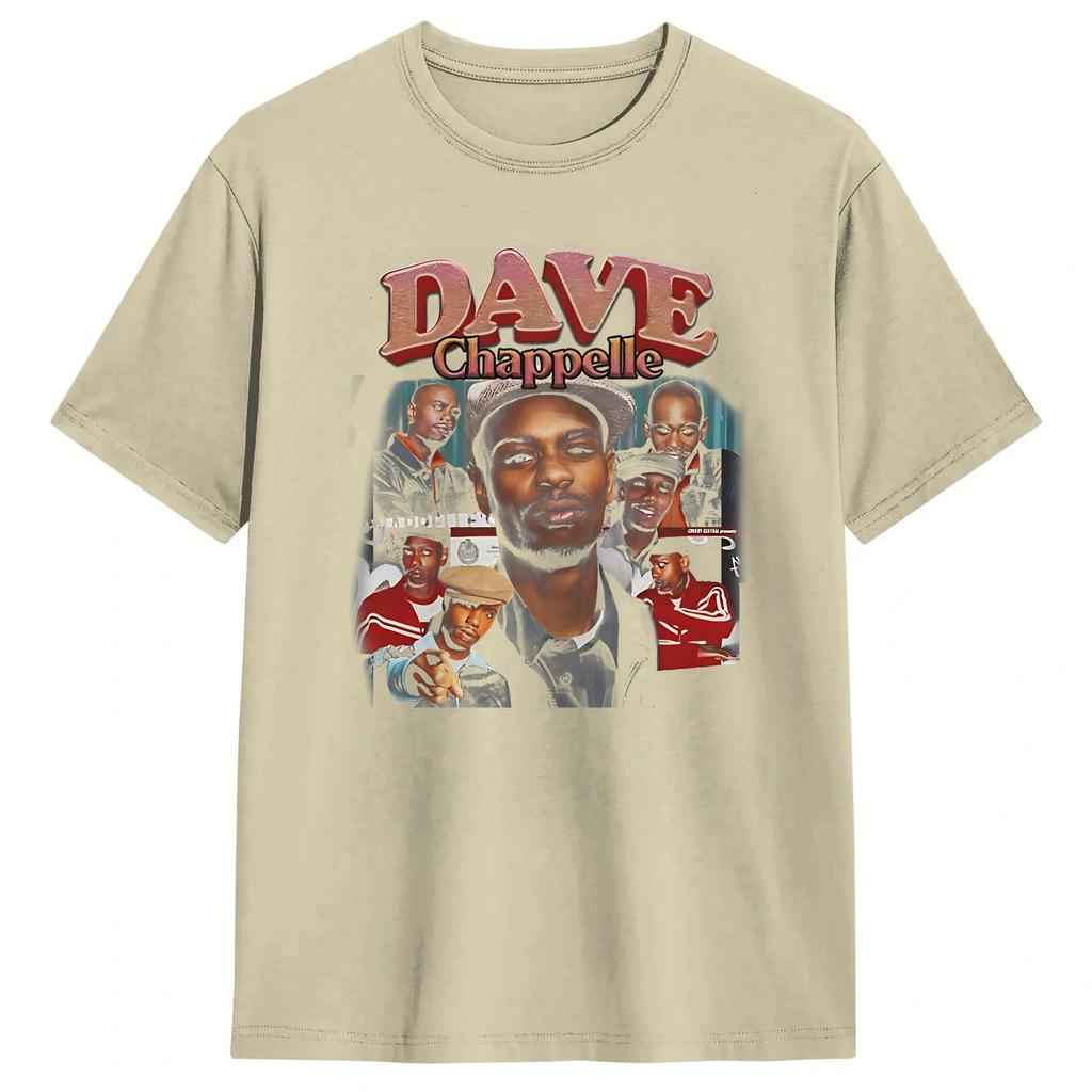 Funny Dave Chappelle TShirt Summer Cotton TShirts For Unisex Harajuku Printed Tee Shirt Short Sleeve Vintage Clothing