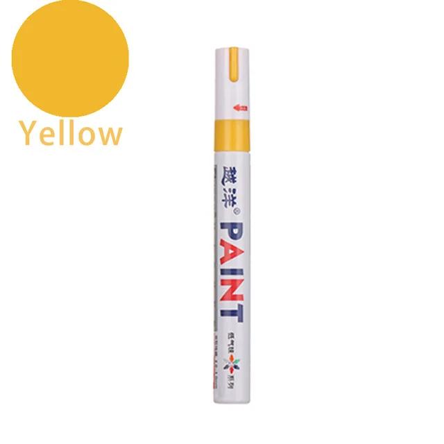 12 Color White Waterproof Rubber Permanent Paint Marker Pen Car Tyre Tread Environmental Tire Painting