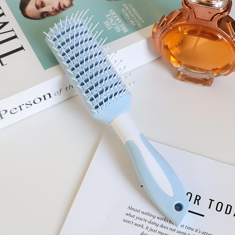 Массажная расческа для волос на воздушной подушке, щетка для волос, расческа для распутывания волос, антистатический салон, спа, парикмахерский инструмент для укладки, овальный круглый