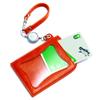 AGILITY affa "Seek" Pass Case with Reel, Holds 2 IC Cards, Genuine Leather, Made in Japan