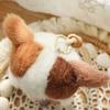 Soft Plush Dog Pendant Funny Cartoon Animal Keychain Creative Bear Doll Key Ring  Children