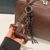 Кожаный подвеска-сумка для таксы Креативный брелок-шнурок сумка Аксессуар Ключевой кулон Брелок для ключей автомобиля Шарм Подарок