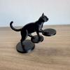 3D-печатная статуэтка кошек, балансирующих на лестнице, скульптура кошек, карабкающихся по лестнице, коллекционные фигурки, настольные украшения для дома