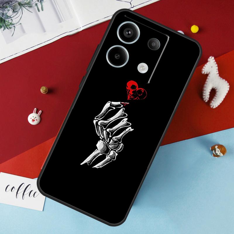 Эстетичный скелетный чехол для Xiaomi Redmi Note 13 Pro 14 12 11 10 15 Pro Plus Redmi 10C 12C 13C 14C 15C 15