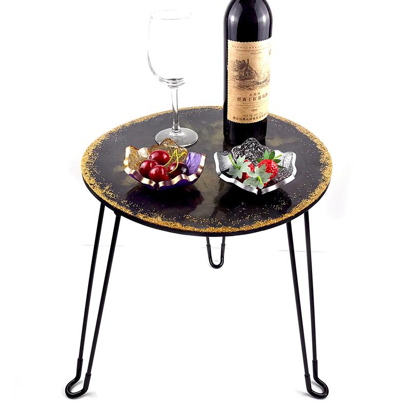 Большой круглый орнамент речной стол для изготовления силиконовых форм Diy форма для эпоксидной смолы