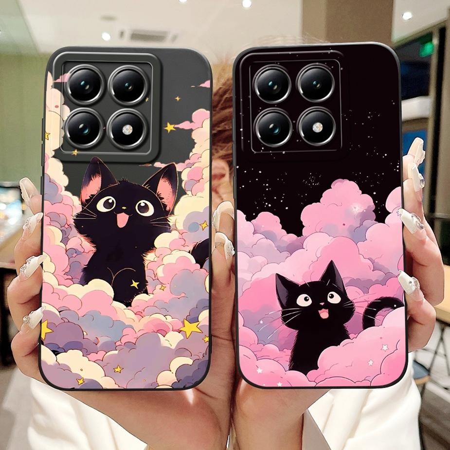 Чехол для Xiaomi 14T Pro Стильные Цветы Мультяшная Обложка Ударопрочный Мягкий ТПУ Чехол для Телефона Для Xiaomi Mi 14T Pro Mi14T 5G Fundas Coque
