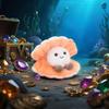Apricot Lamb Gentle Pearl Scallop Plush Toy for Soft and Fluffy Gentle Pearl Scallop for Girls and 14cm Kids, Cute, Boys,