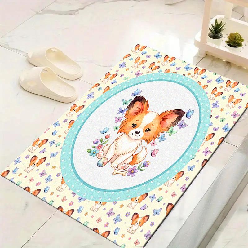 Dog Cartoon Puzzle Carpet Rug for Living Room Bedroom Home Sofa Decoration, Kids play Non-slip Floor Mat