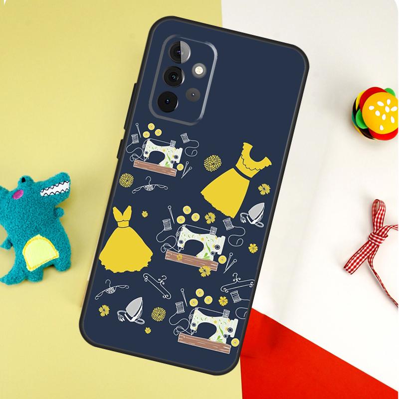 Швейная машина Чехол для телефона Samsung Galaxy A54 A34 A14 A55 A35 A15 A53 A33 A13 A05 A06 A16 A22 A32 A52