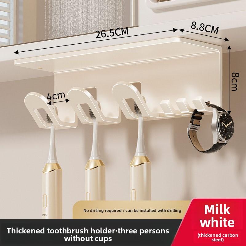 Зеркальный шкаф для ванной комнаты без перфорации, полка для туалетного столика