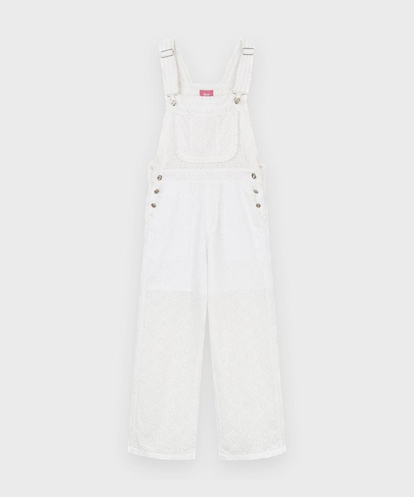 Sinun Punching Lace Overall (Ivory)