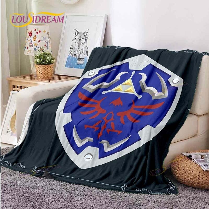 Милое одеяло с рисунком Зельды, пододеяльник для дивана, дорожное постельное белье, фланелевое одеяло, покрывало