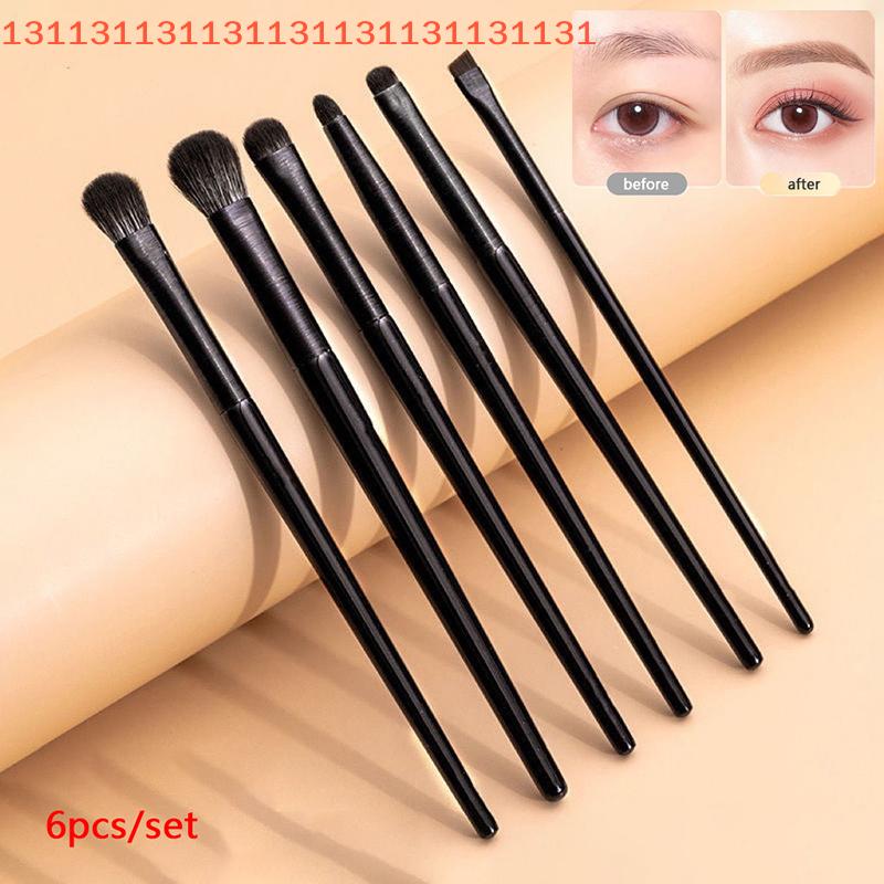 6PCS Eyes Makeup Brushes Set Professional Soft Contouring Eyeshadow Eyeliner Eyebrow Brush Women Facial Beauty Cosmetic Tool