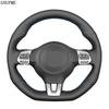 For Volkswagen Golf 6 GTI MK6 VW Polo GTI Scirocco R Passat CC R-Line 2010 Car Steering Wheel Cover Black Artificial Leather