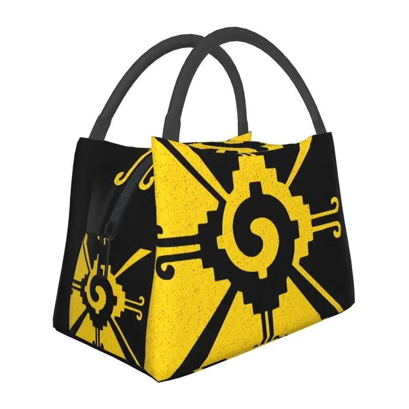 Изолированная сумка для обеда Hunab Ku Mayan Symbol для пикника на открытом воздухе, водонепроницаемая, охладитель, термобокс для обеда для женщин