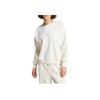 Adidas Casual Crew Neck Sport Long Sleeve Pullover Sweatshirt Women Tops White IW1132