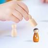 30 шт. DIY Маленькие деревянные фигурки-колышки Неокрашенные ручные поделки Детские художественные принадлежности Пустые фигурки людей Креативный декор