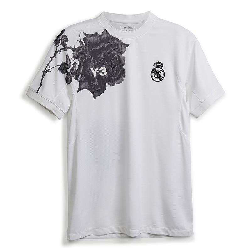 Y-3 X Real Madrid Collaborative Printed Polo Short Sleeve T-Shirt Unisex T-Shirts White IS0046