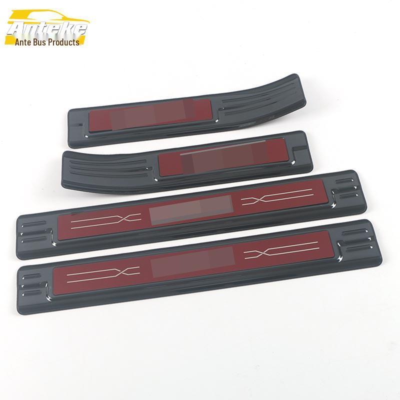 21 Mocha Sill Strip Decorative Patches: Stainless Steel Bumper Welcome Pedal Exterior Accessories