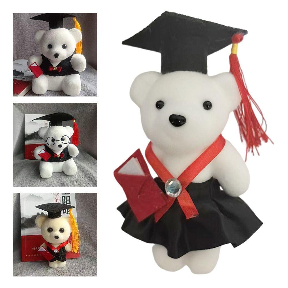 10Pcs Sitting Bear Doctor Bear Foam Material Stuffed Animals Doctorate Bear Kindergarten Graduation