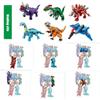 522Pcs 6 In 1 Dinosaur Transformation Robot Building Blocks God of War Mecha Tyrannosaurus Pterodactyl Figure Model Bricks Toys